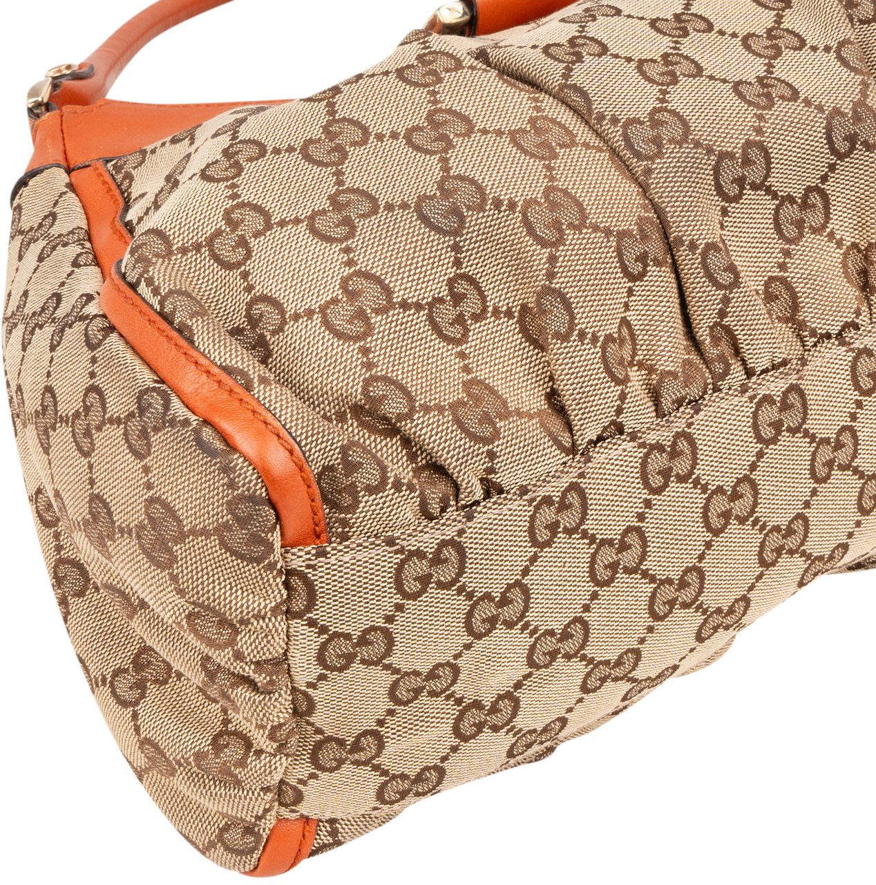 Gucci Gucci GG Monogram Abbey Handbag Bruin