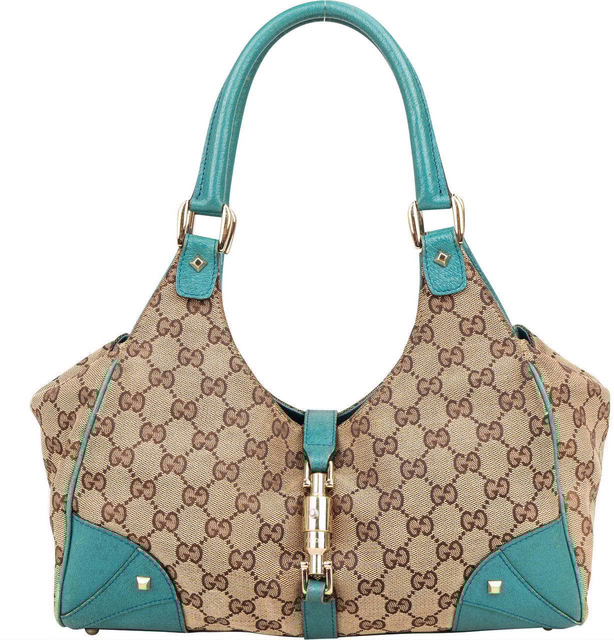 Gucci Gucci GG Monogram Jackie Handbag Bruin