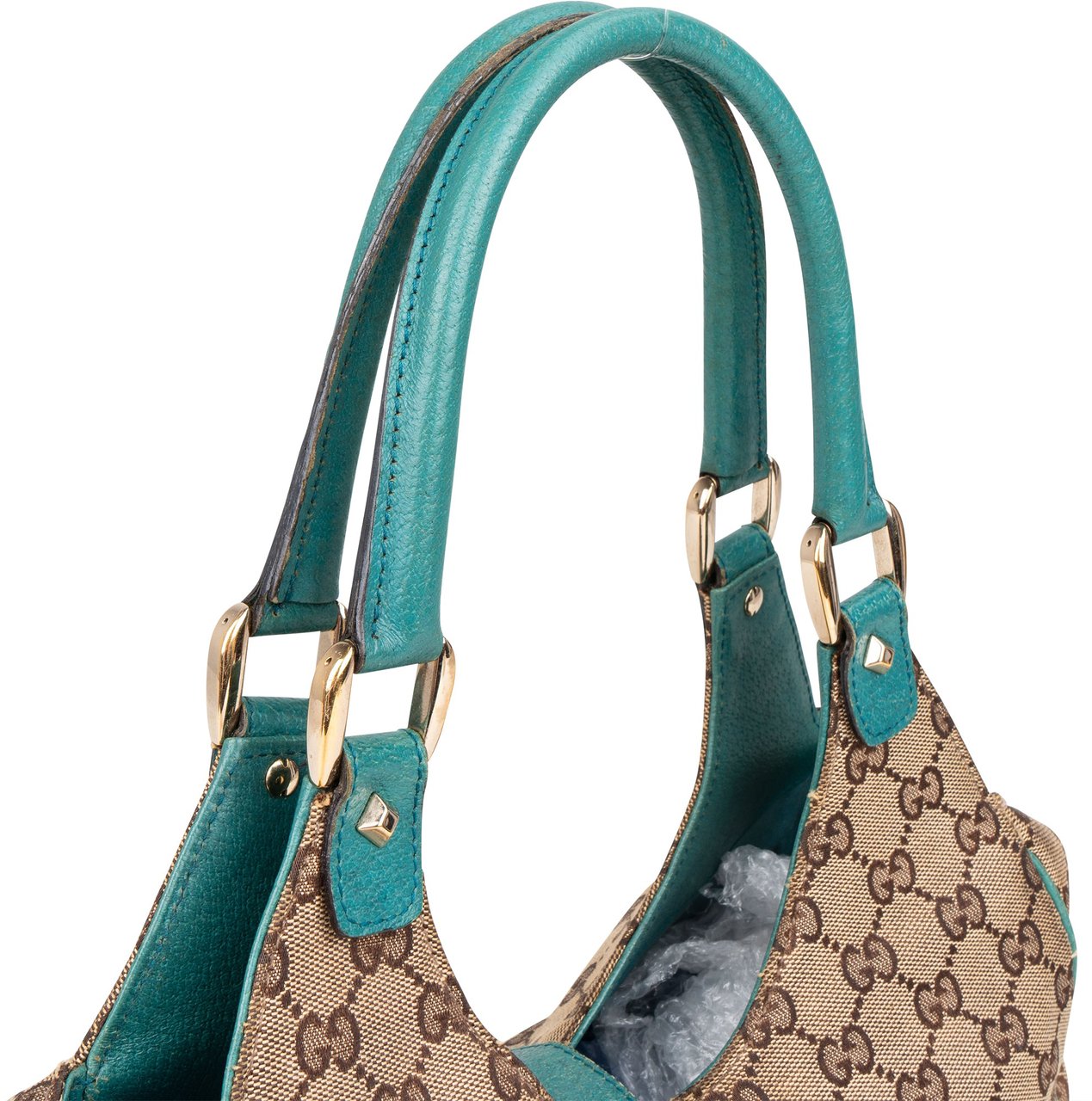 Gucci Gucci GG Monogram Jackie Handbag Bruin