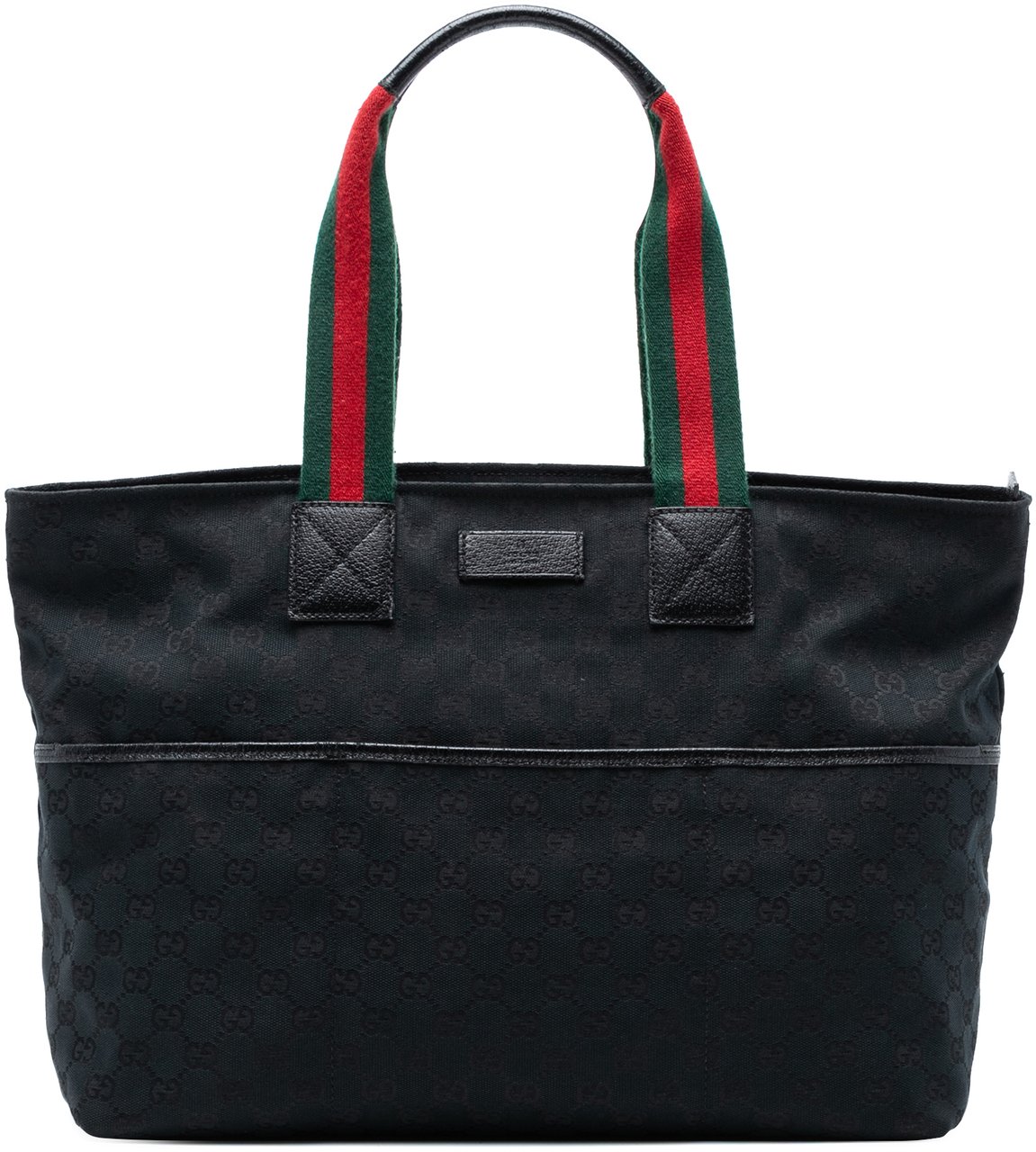 Gucci GG Canvas Web Tote Zwart