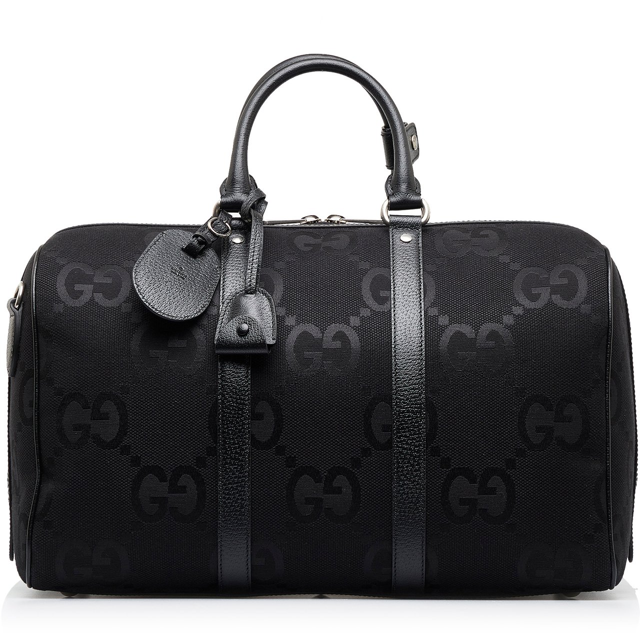 Gucci Small Jumbo GG Canvas Duffle Bag Zwart