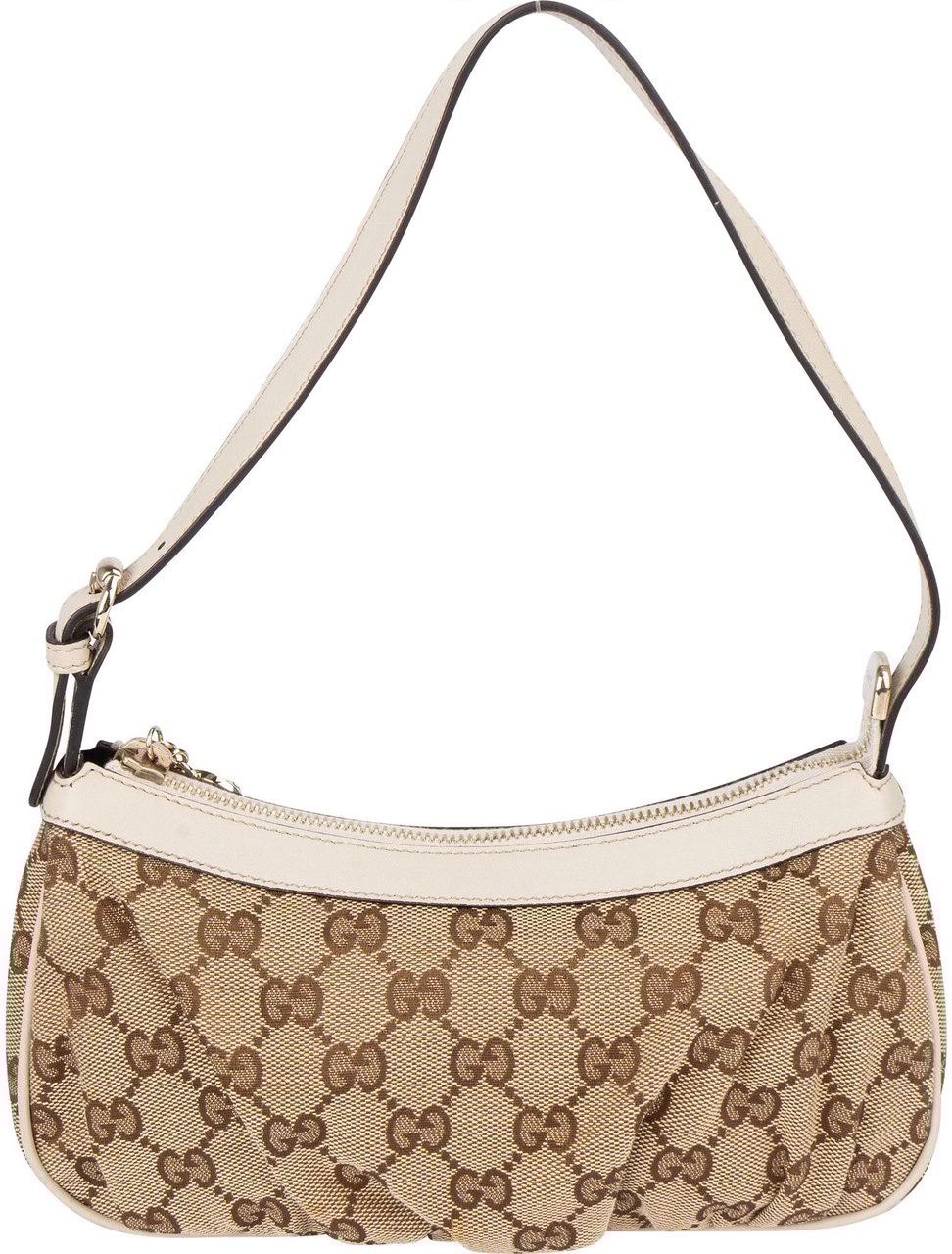 Gucci Gucci GG Monogram Heart Shoulder Bag Bruin