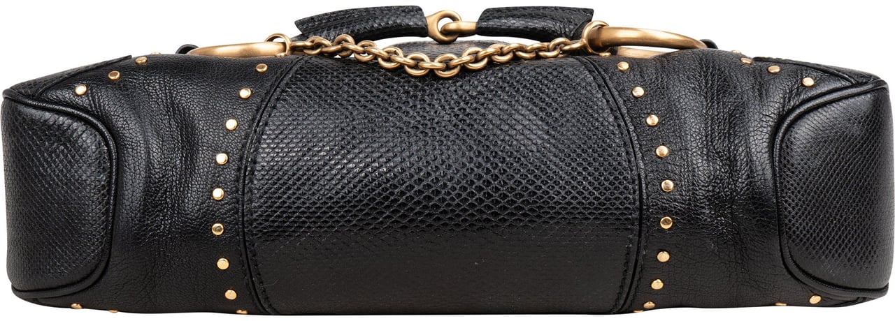 Gucci Gucci Black Limited Python Horsebit By Tom Ford Handbag Zwart