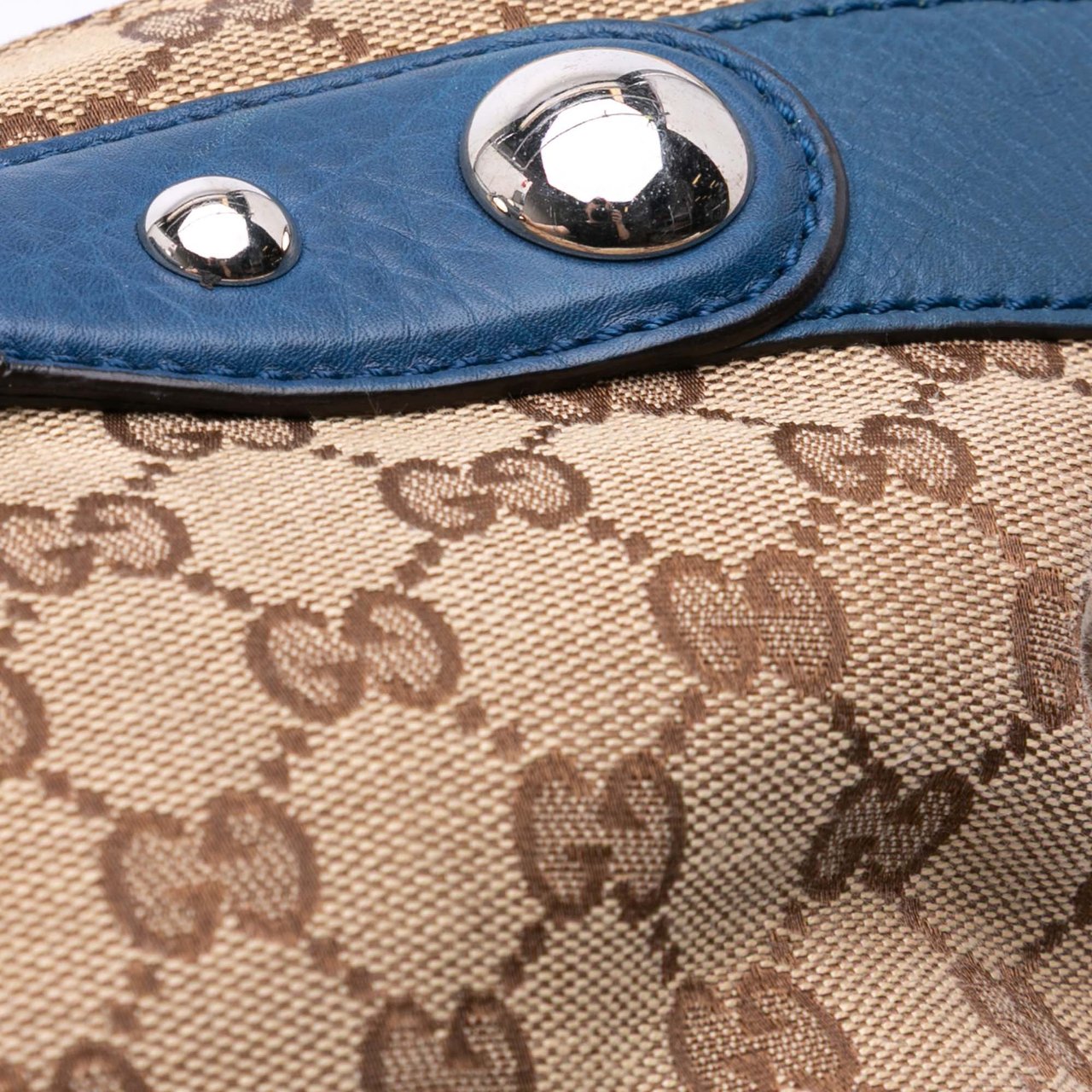 Gucci Large GG Canvas Icon Bit Satchel Bruin