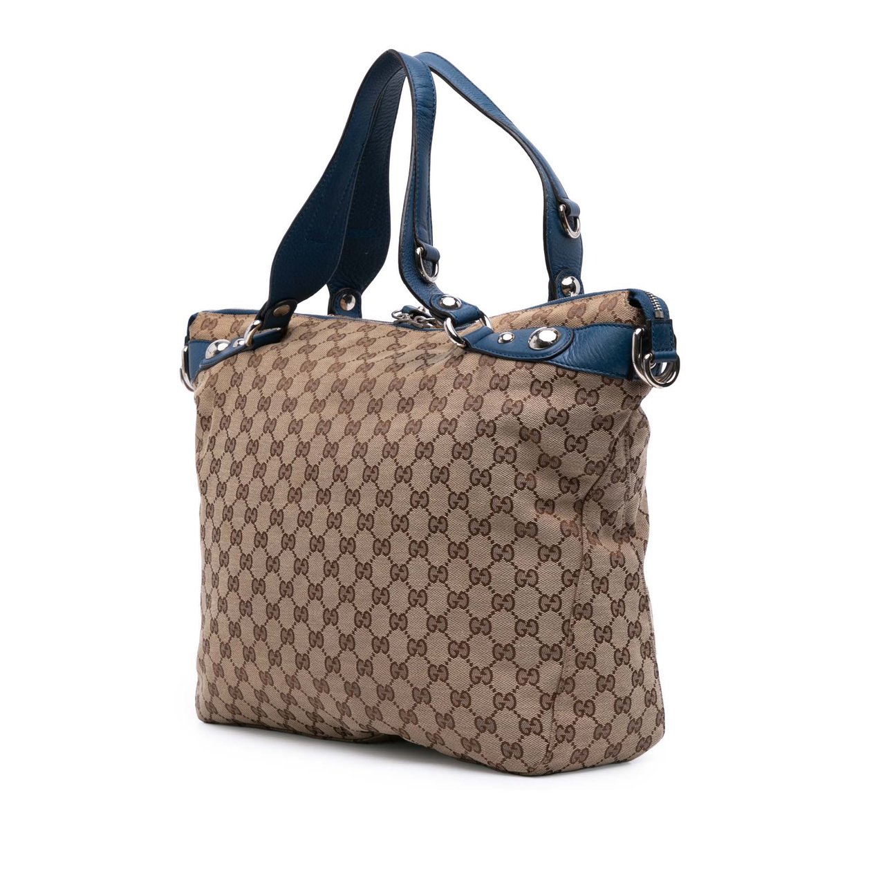 Gucci Large GG Canvas Icon Bit Satchel Bruin