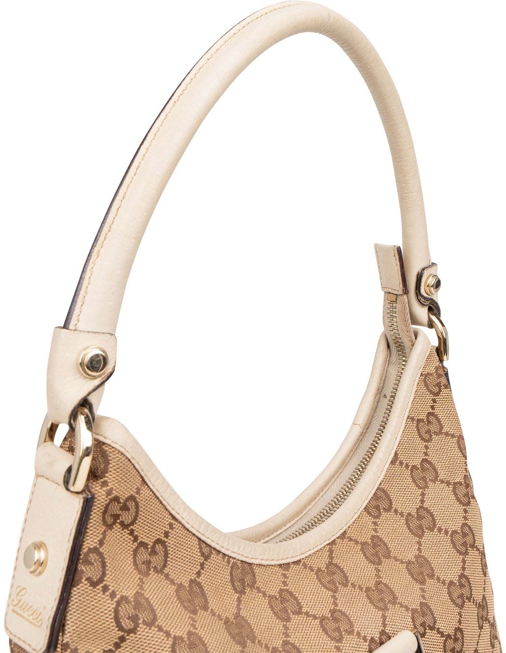 Gucci Gucci GG Monogram Abbey Handbag Bruin