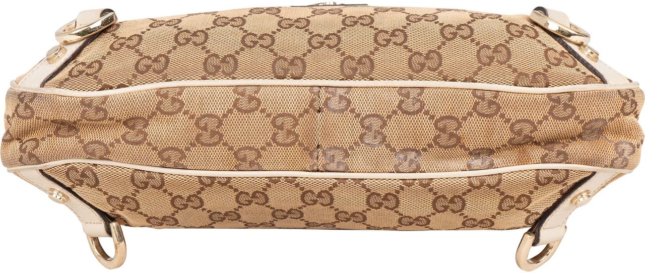 Gucci Gucci GG Monogram Abbey Handbag Bruin