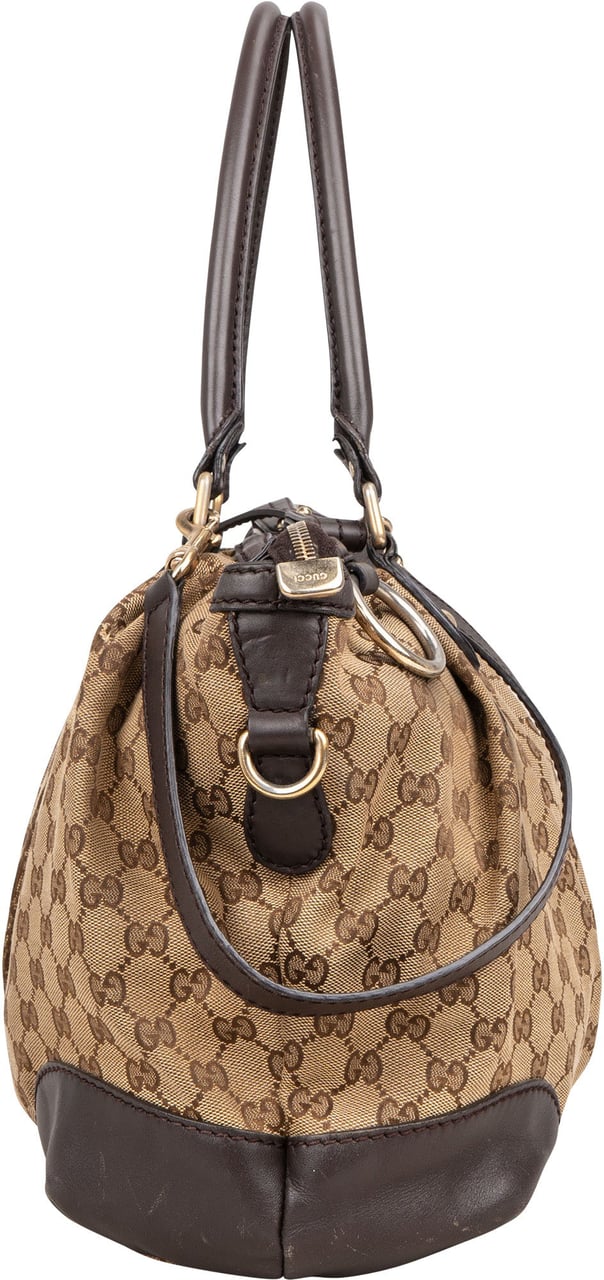 Gucci Gucci GG Monogram Sukey Handbag Bruin