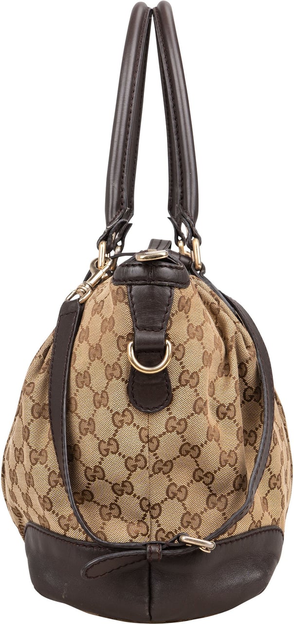 Gucci Gucci GG Monogram Sukey Handbag Bruin