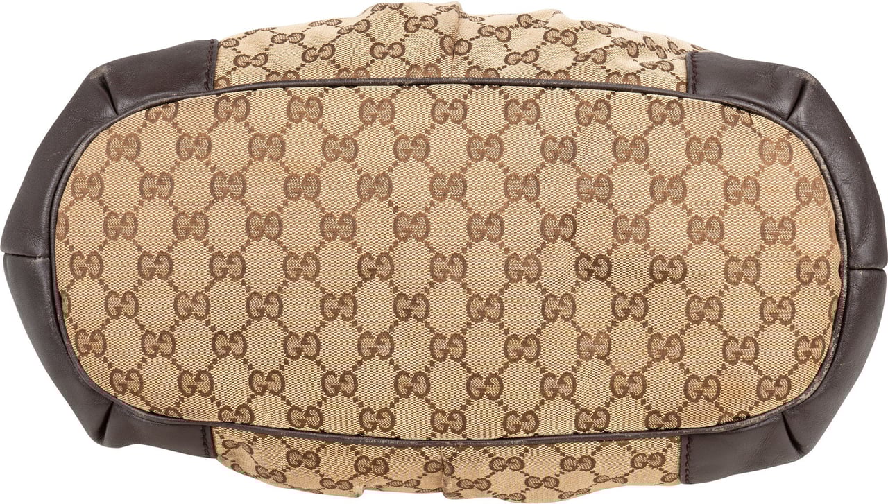Gucci Gucci GG Monogram Sukey Handbag Bruin