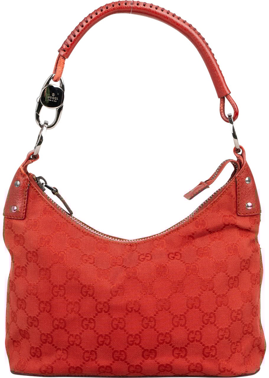 Gucci Gucci GG Monogram Hobo Bag Rood