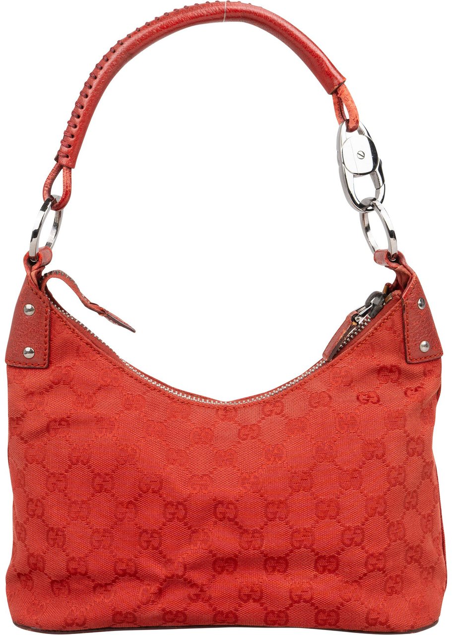 Gucci Gucci GG Monogram Hobo Bag Rood