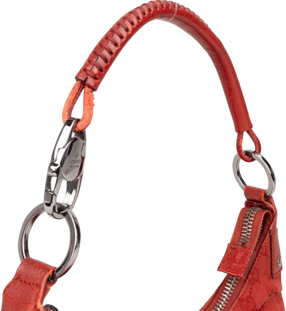 Gucci Gucci GG Monogram Hobo Bag Rood