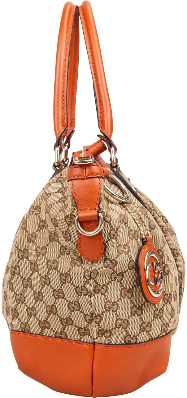Gucci Gucci GG Monogram Sukey Handbag Bruin