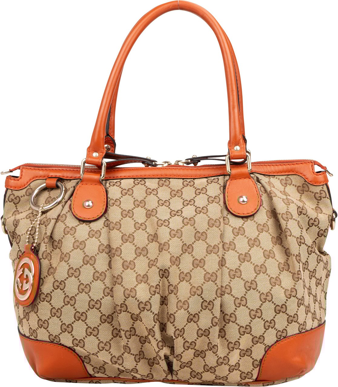 Gucci Gucci GG Monogram Sukey Handbag Bruin