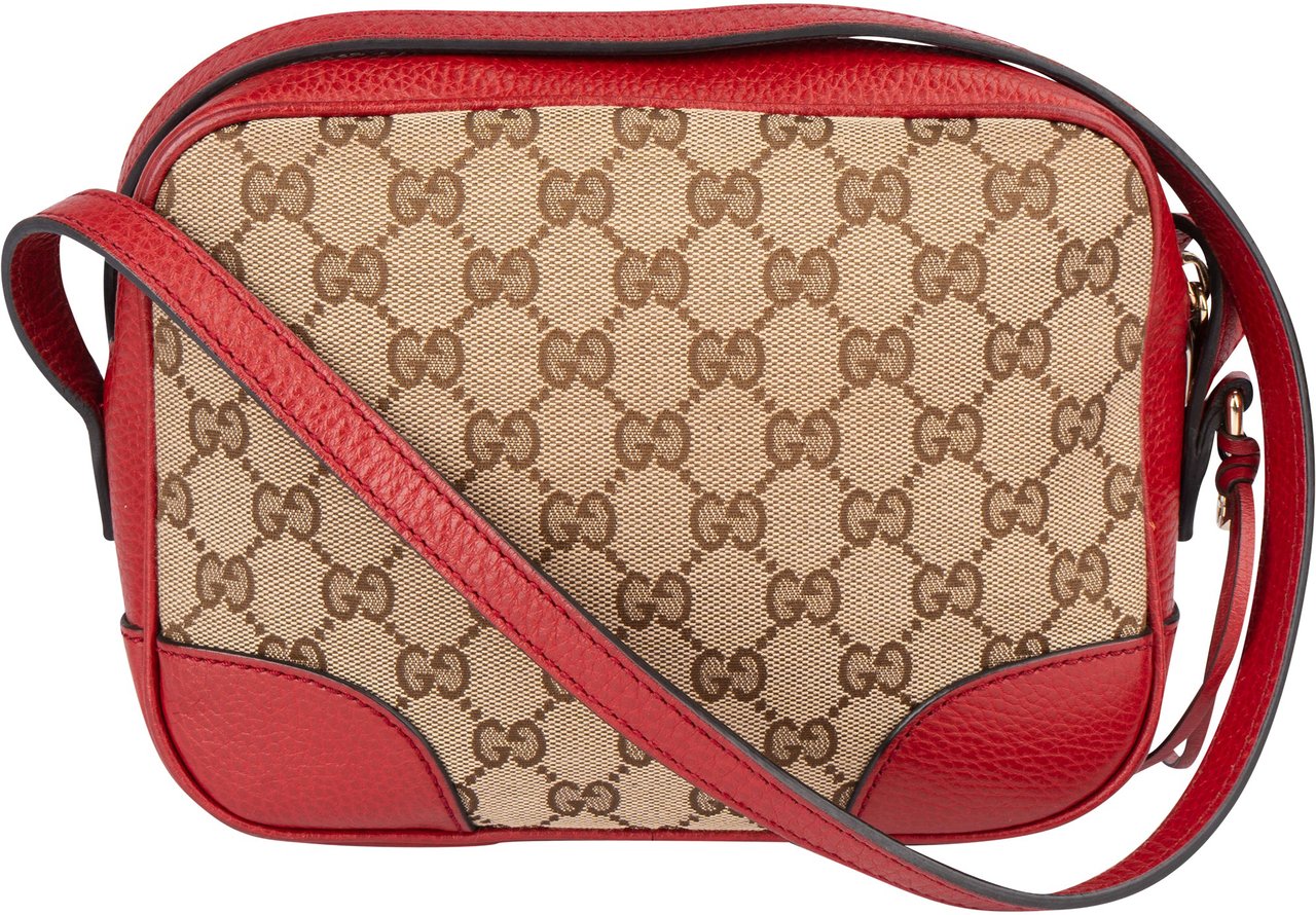 Gucci Gucci GG Monogram Bree Crossbody Bag Bruin