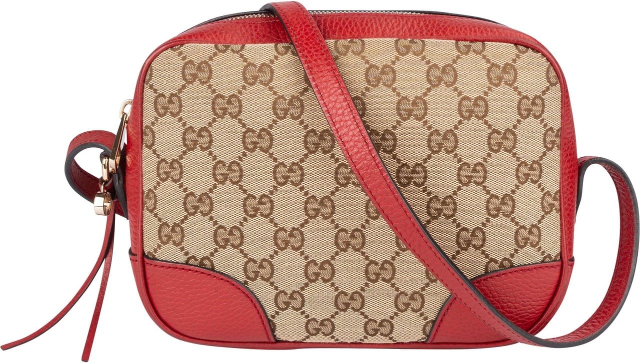 Gucci Gucci GG Monogram Bree Crossbody Bag Bruin