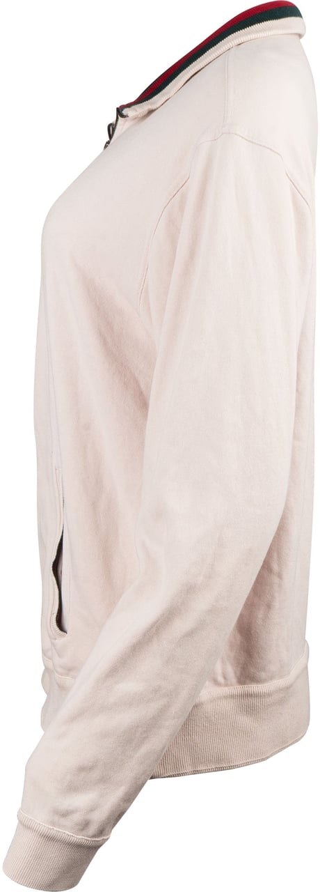 Gucci Gucci White Cotton Stripes Men Jacket (L) Wit