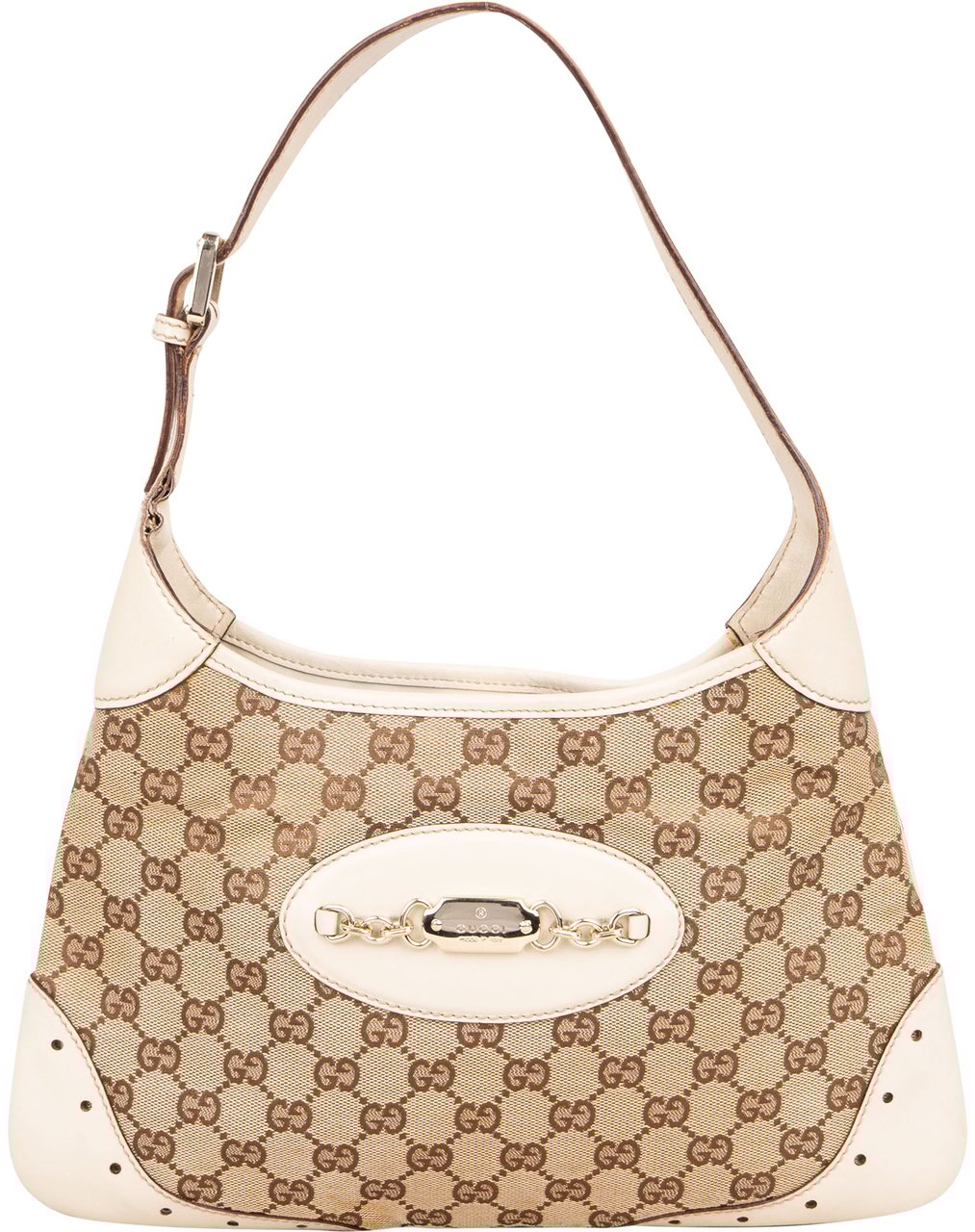 Gucci Gucci GG Monogram Jackie Handbag Bruin