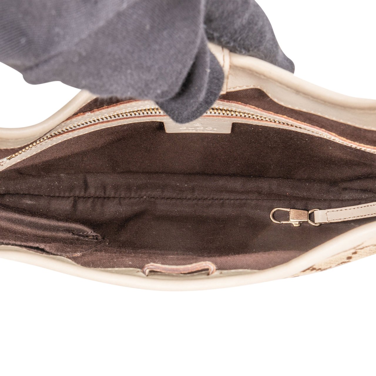 Gucci Gucci GG Monogram Jackie Handbag Bruin