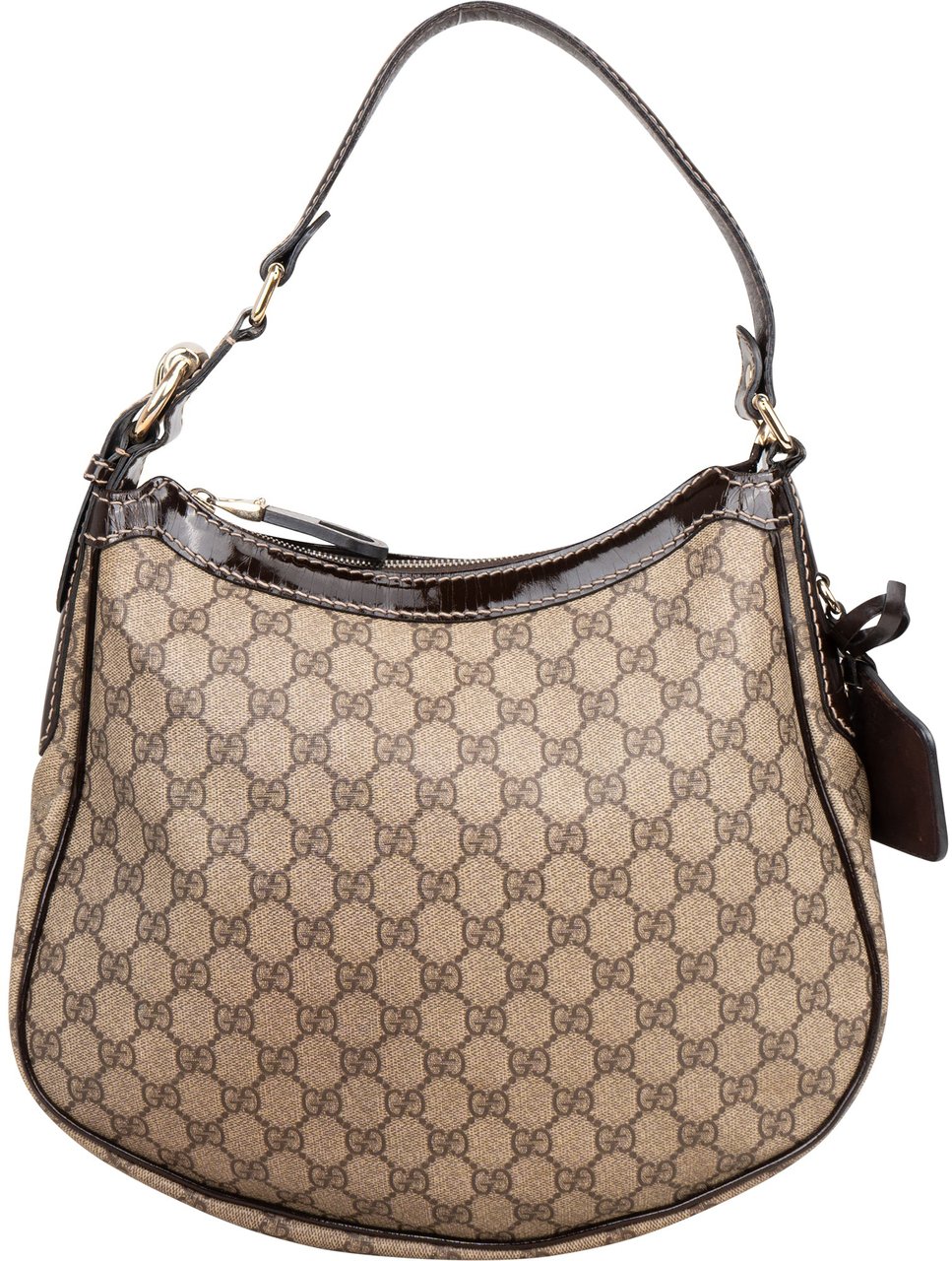 Gucci Gucci GG Monogram Hobo Bag Bruin
