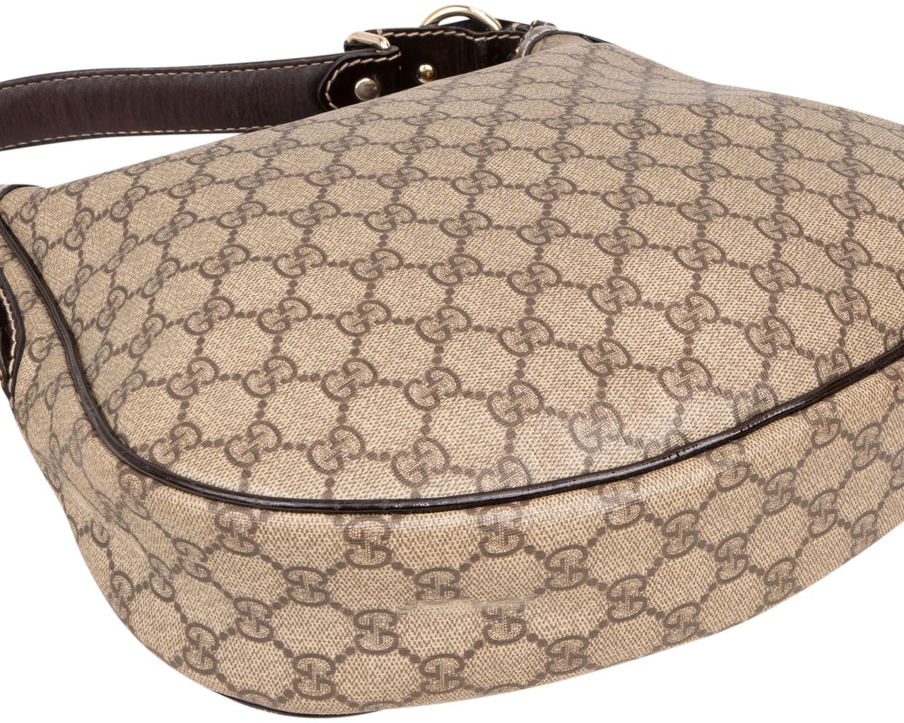 Gucci Gucci GG Monogram Hobo Bag Bruin
