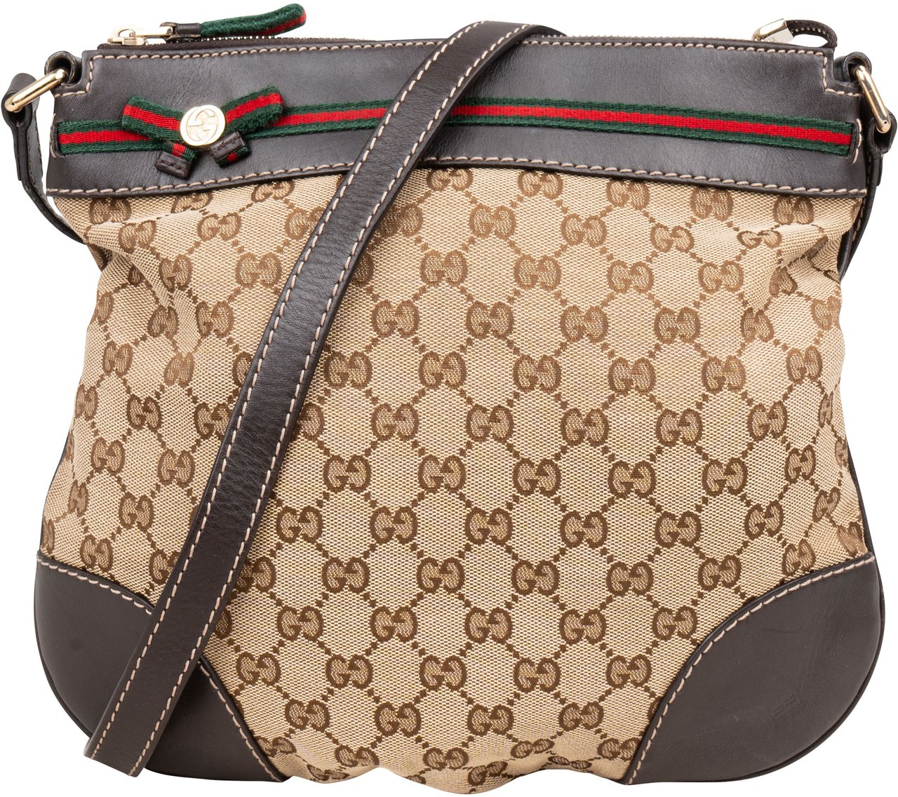 Gucci Gucci GG Monogram Princy Crossbody Bag Bruin