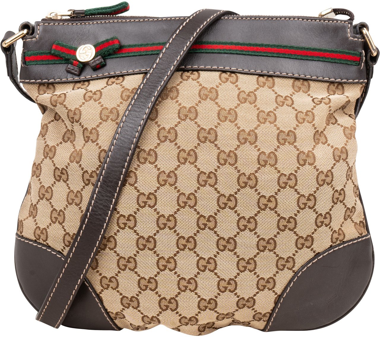Gucci Gucci GG Monogram Princy Crossbody Bag Bruin