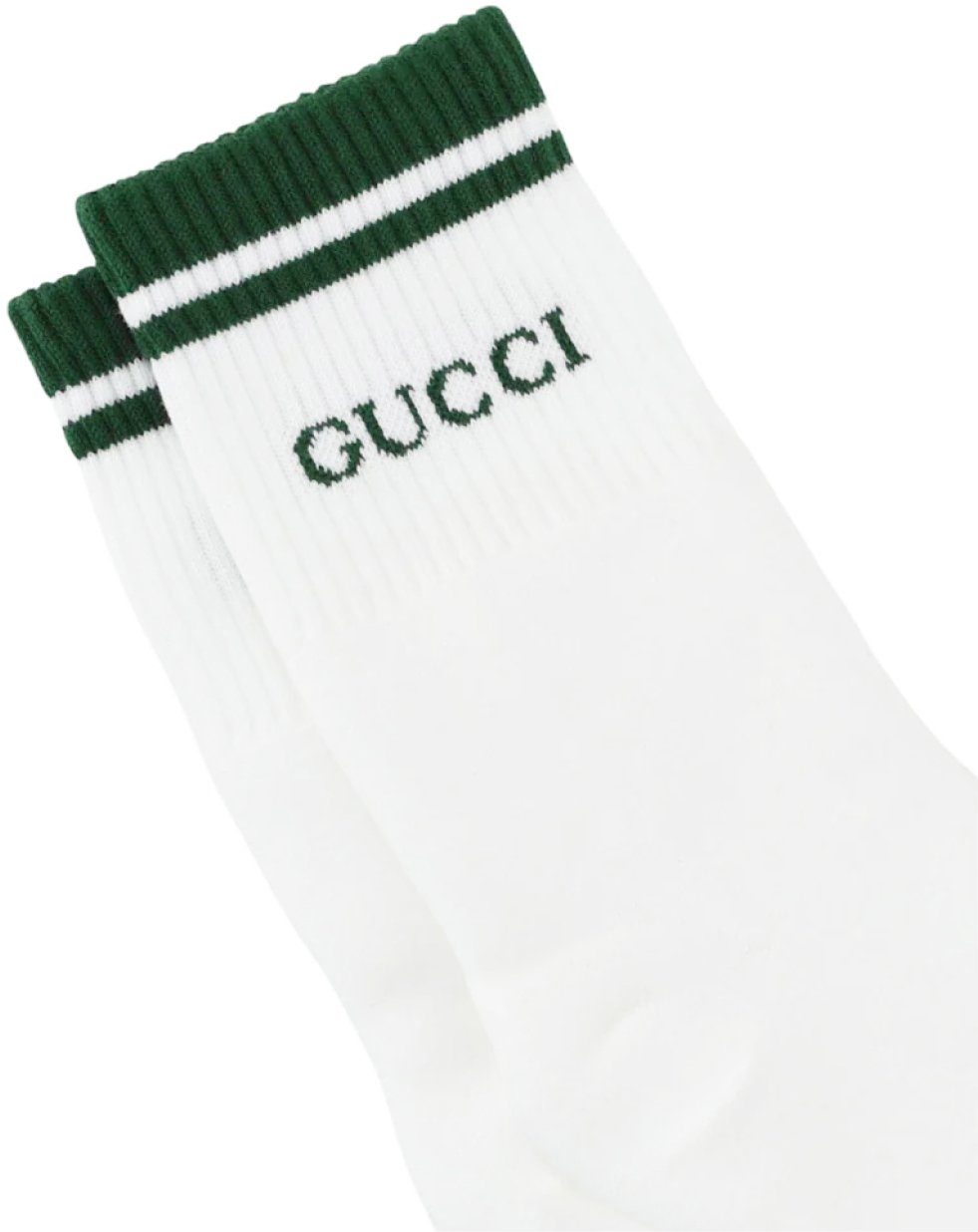 Gucci Embroidered Logo Socks Wit