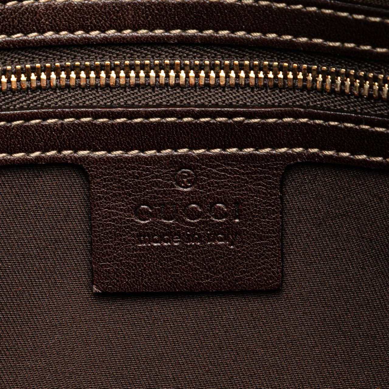 Gucci Printed Canvas Bamboo Horsebit Handbag Wit