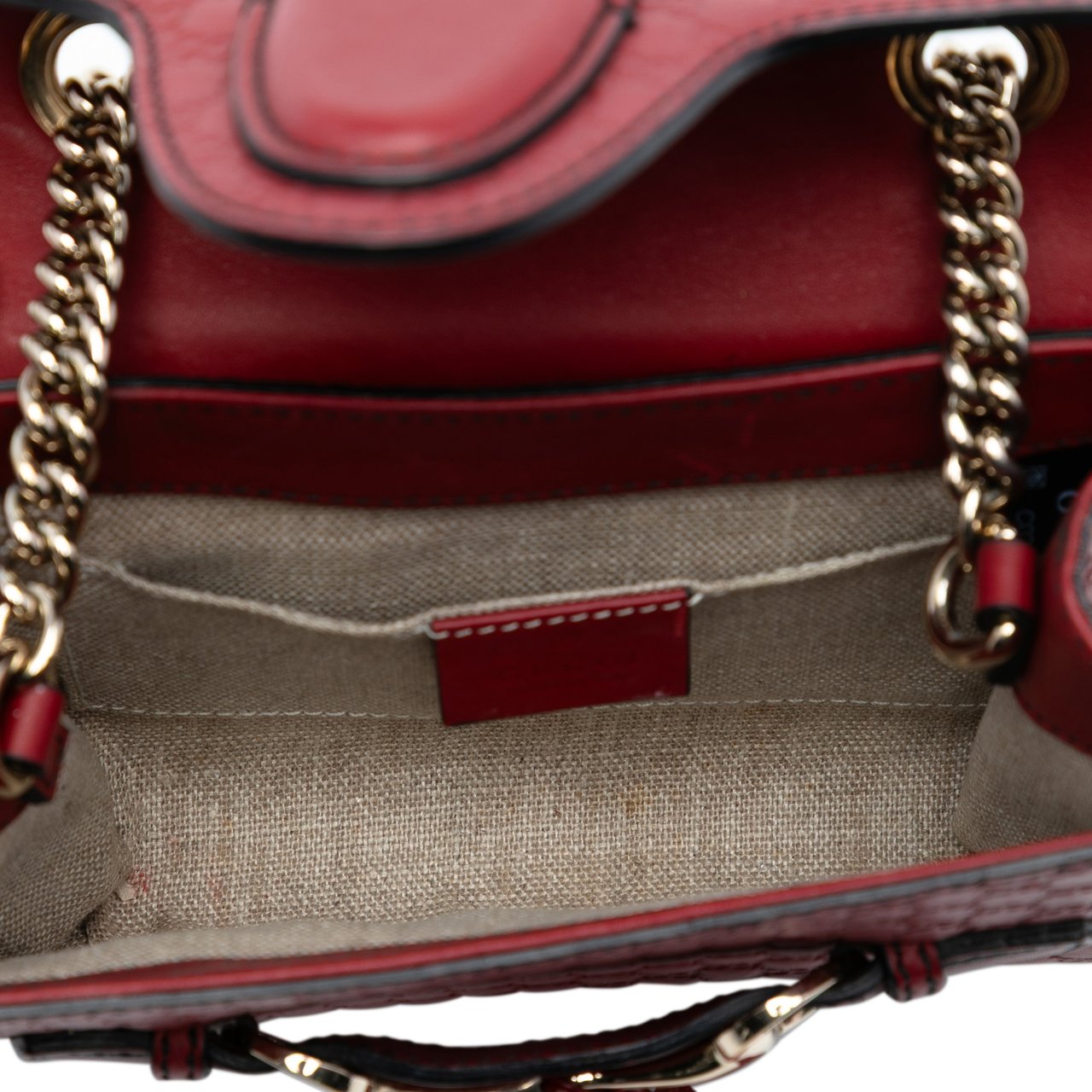 Gucci Mini Microguccissima Emily Crossbody Rood
