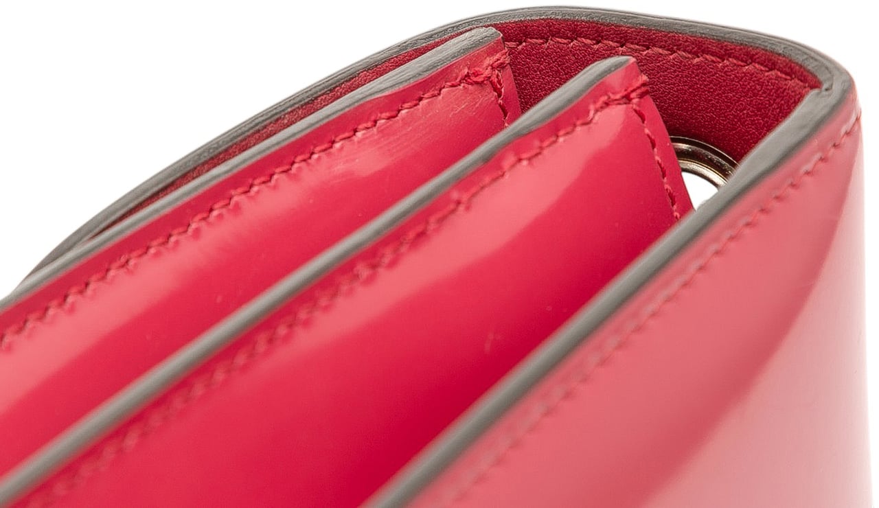 Gucci Medium Patent Dollar Interlocking G Crossbody Rood