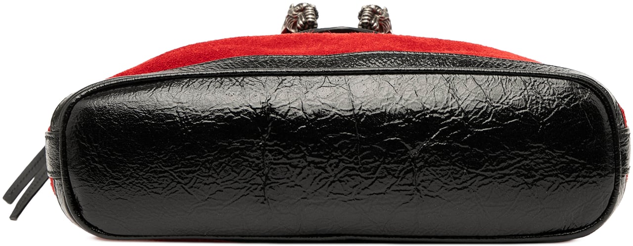 Gucci Suede Dionysus Bucket Bag Rood