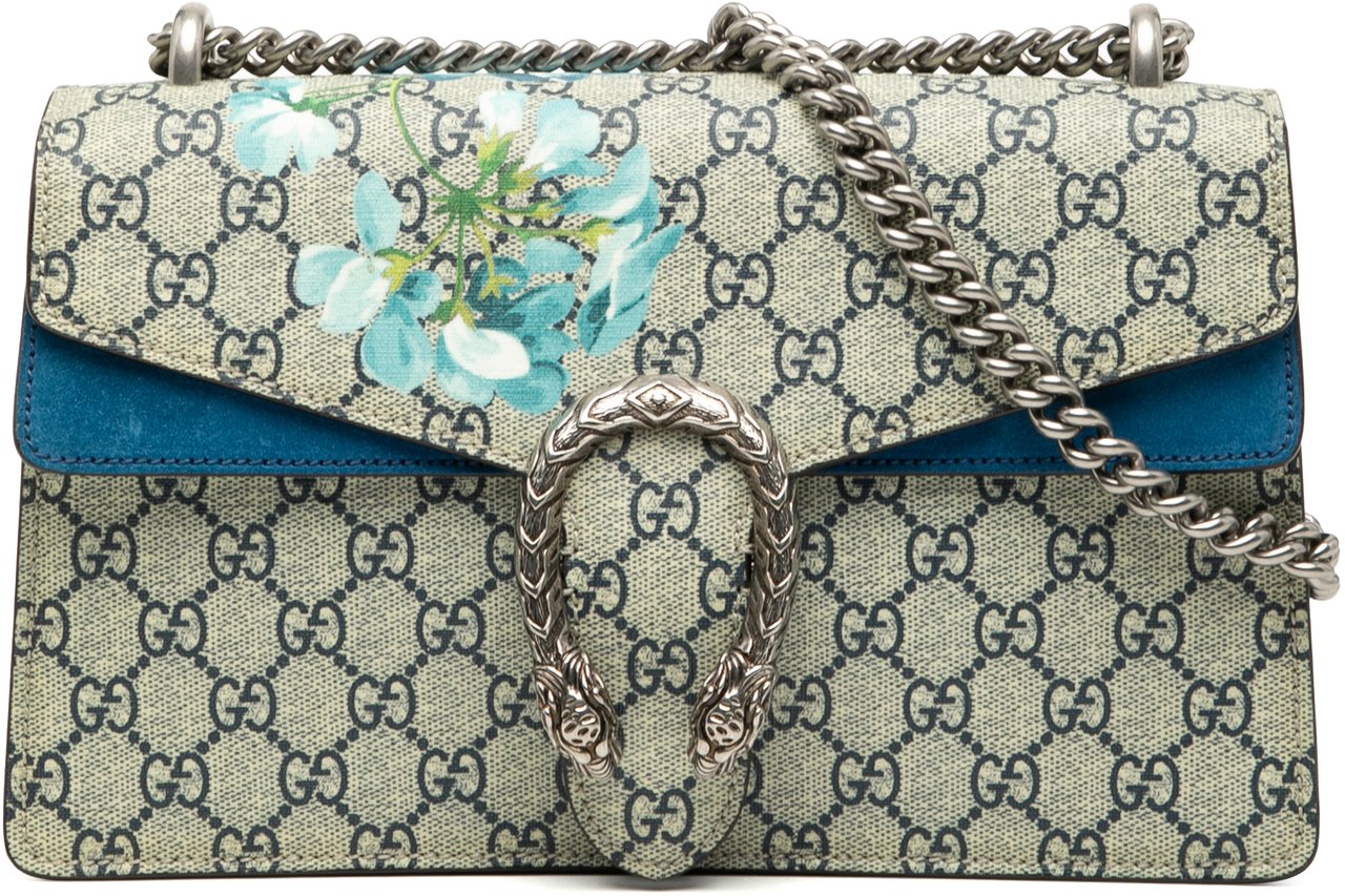 Gucci Small GG Supreme Blooms Dionysus Shoulder Bag Bruin