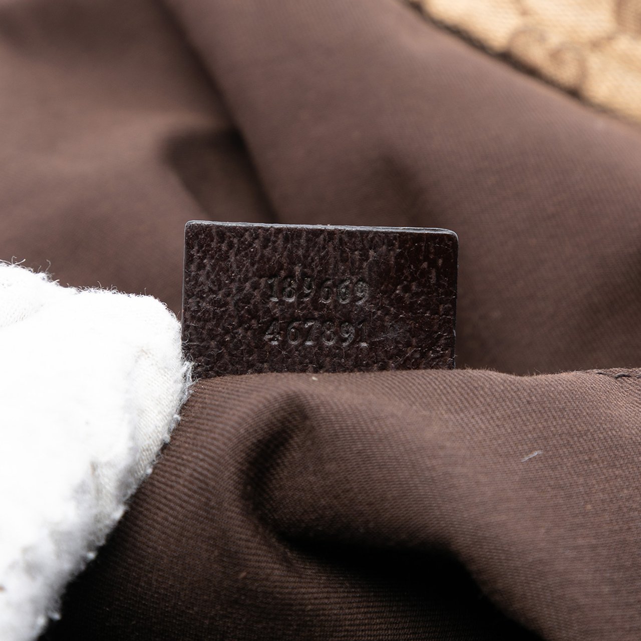 Gucci GG Canvas Web Tote Bruin