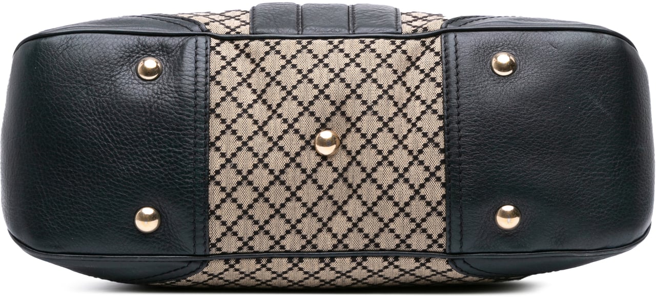 Gucci Diamante Canvas Catherine Dome Satchel Bruin