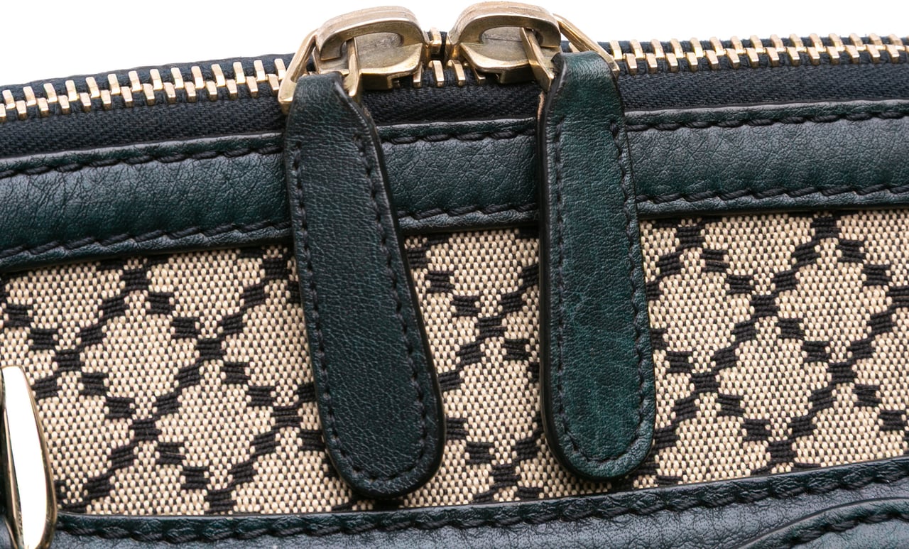 Gucci Diamante Canvas Catherine Dome Satchel Bruin