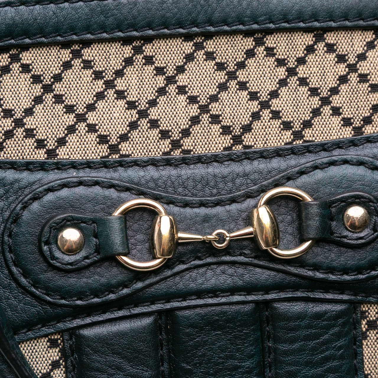 Gucci Diamante Canvas Catherine Dome Satchel Bruin