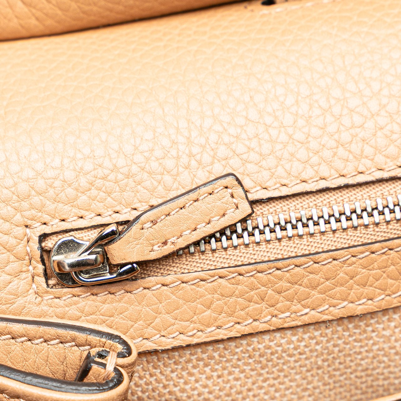 Gucci Large Leather Bamboo Daily Satchel Bruin