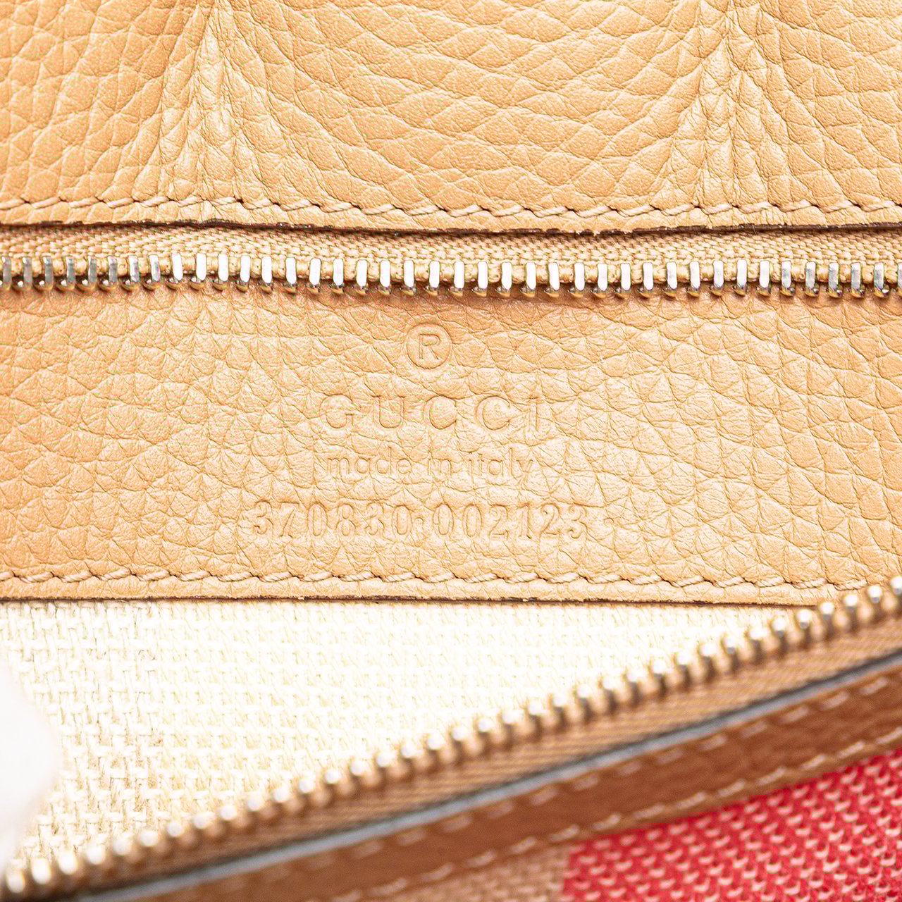 Gucci Large Leather Bamboo Daily Satchel Bruin