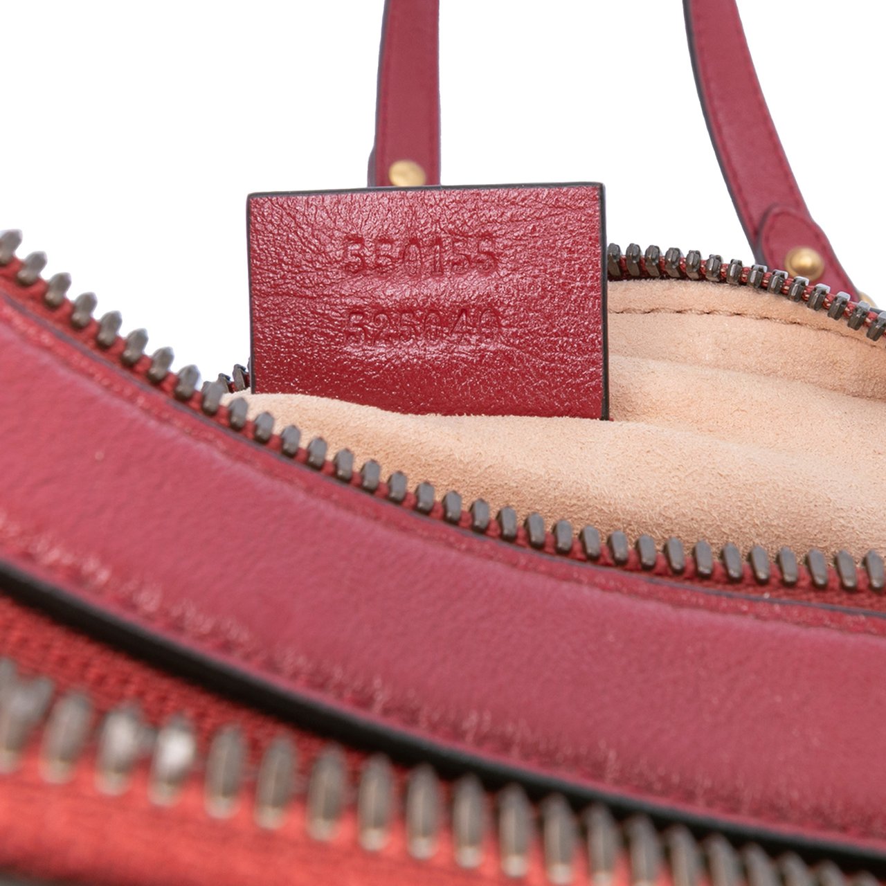 Gucci GG Marmont Matelasse Leather Double Zip Crossbody Rood
