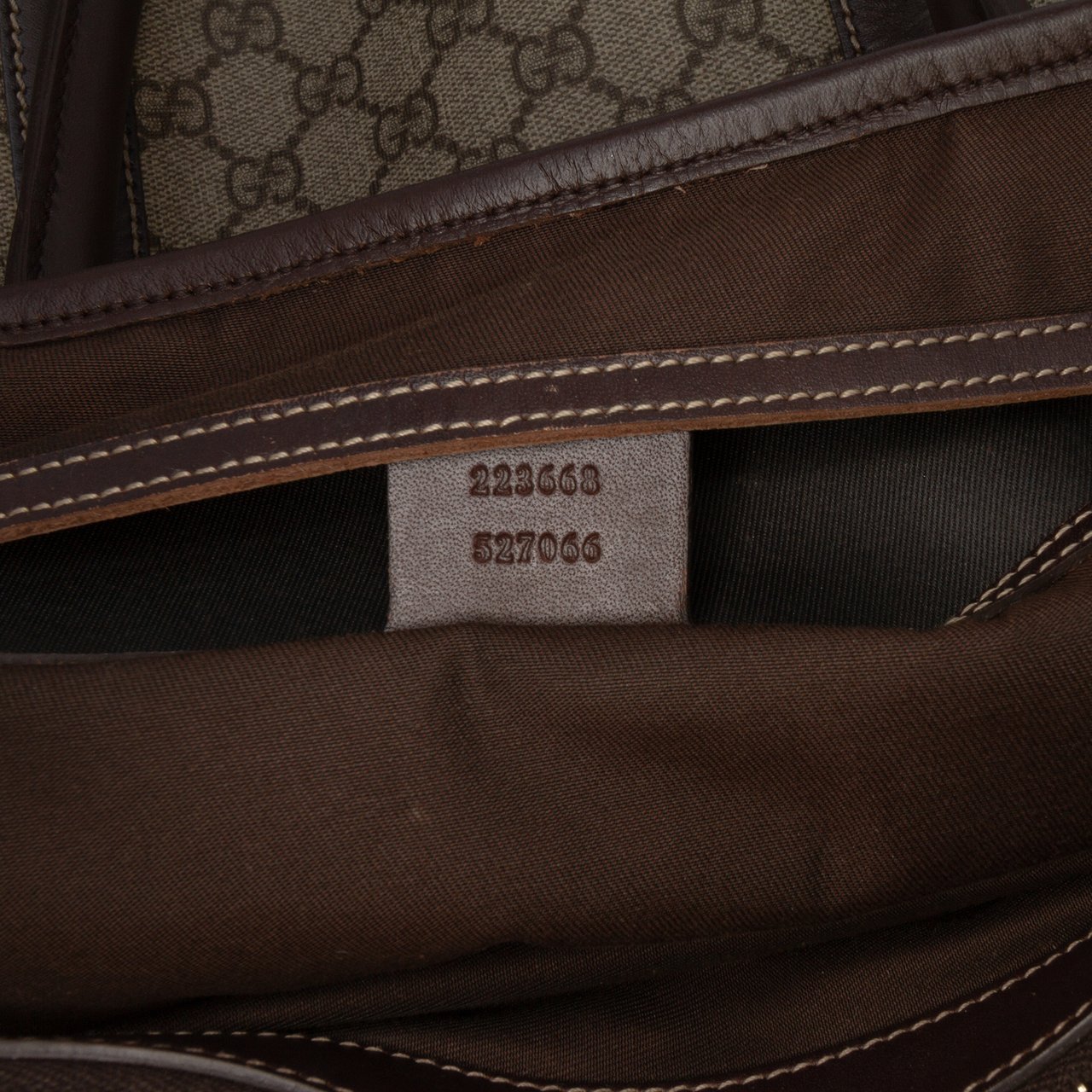 Gucci GG Supreme Joy Vertical Tote Bruin