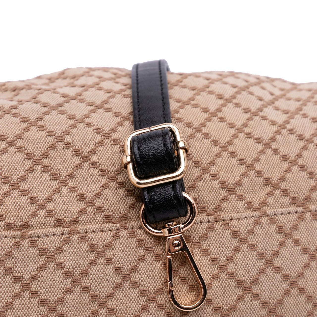 Gucci Diamante Canvas Sukey Satchel Bruin