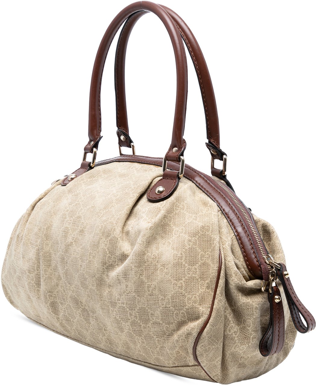 Gucci GG Canvas Sukey Satchel Bruin