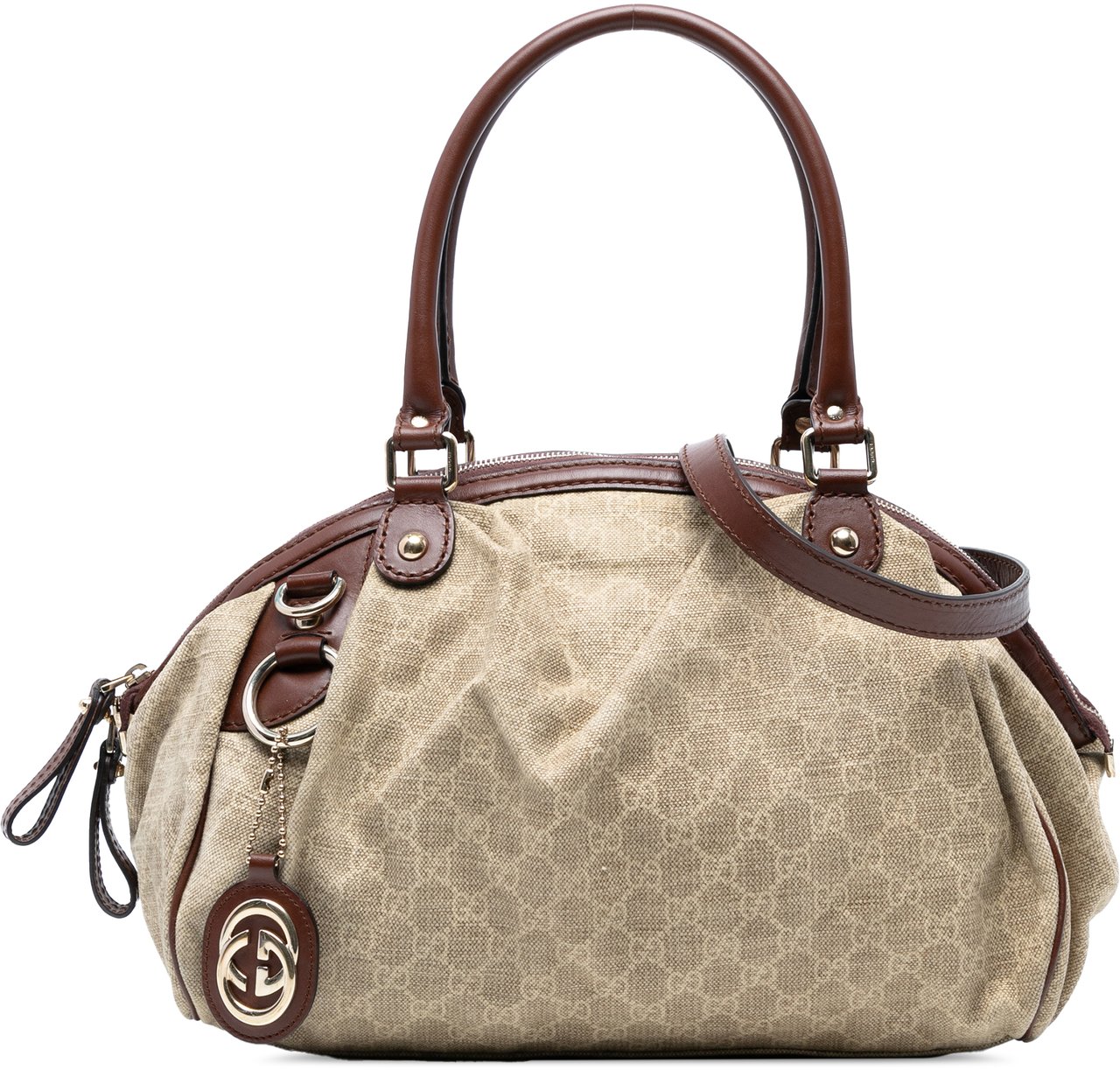Gucci GG Canvas Sukey Satchel Bruin
