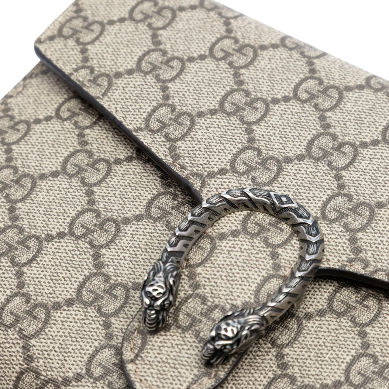 Gucci GG Supreme Dionysus Chain Wallet Bruin
