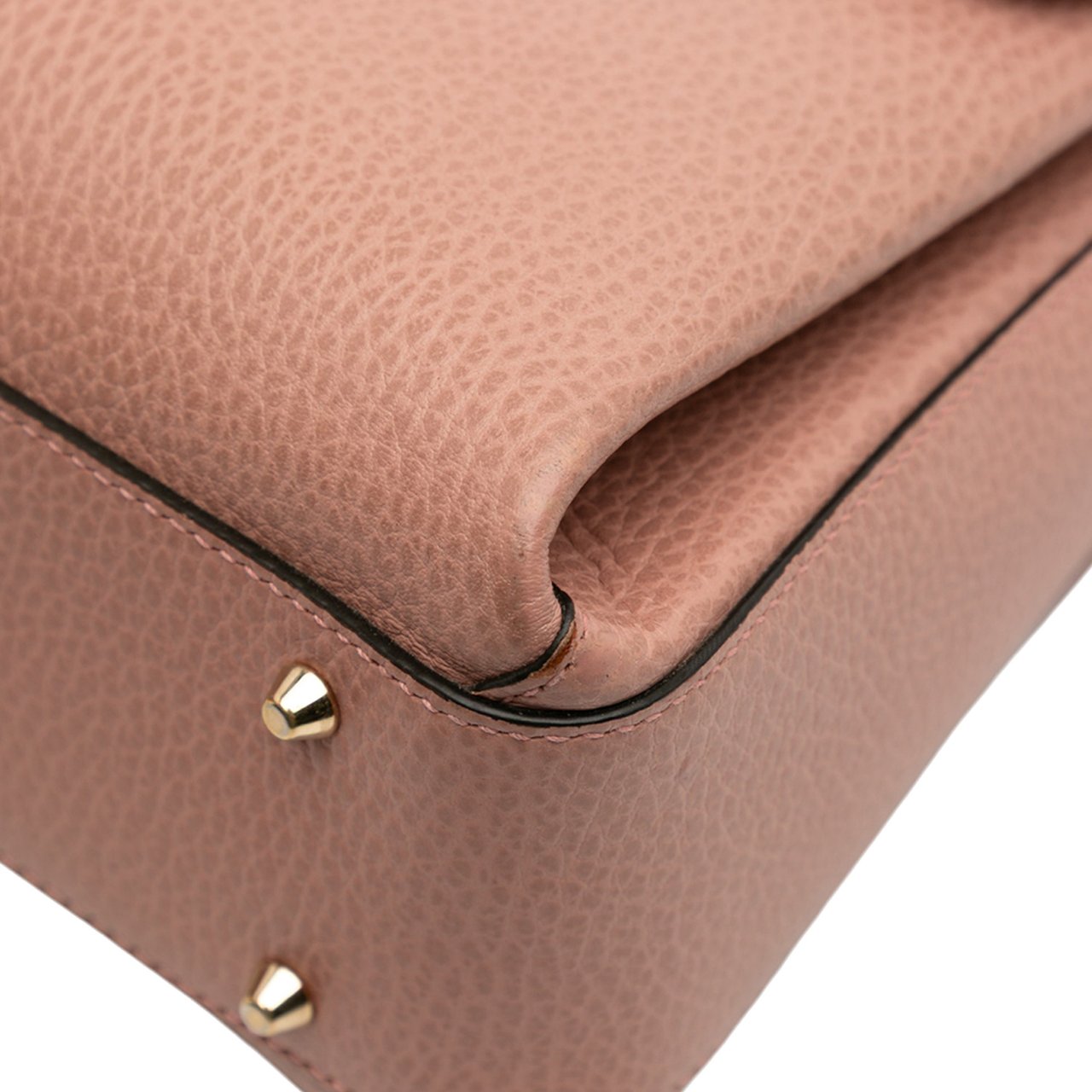 Gucci Small Dollar Calfskin Interlocking G Satchel Roze