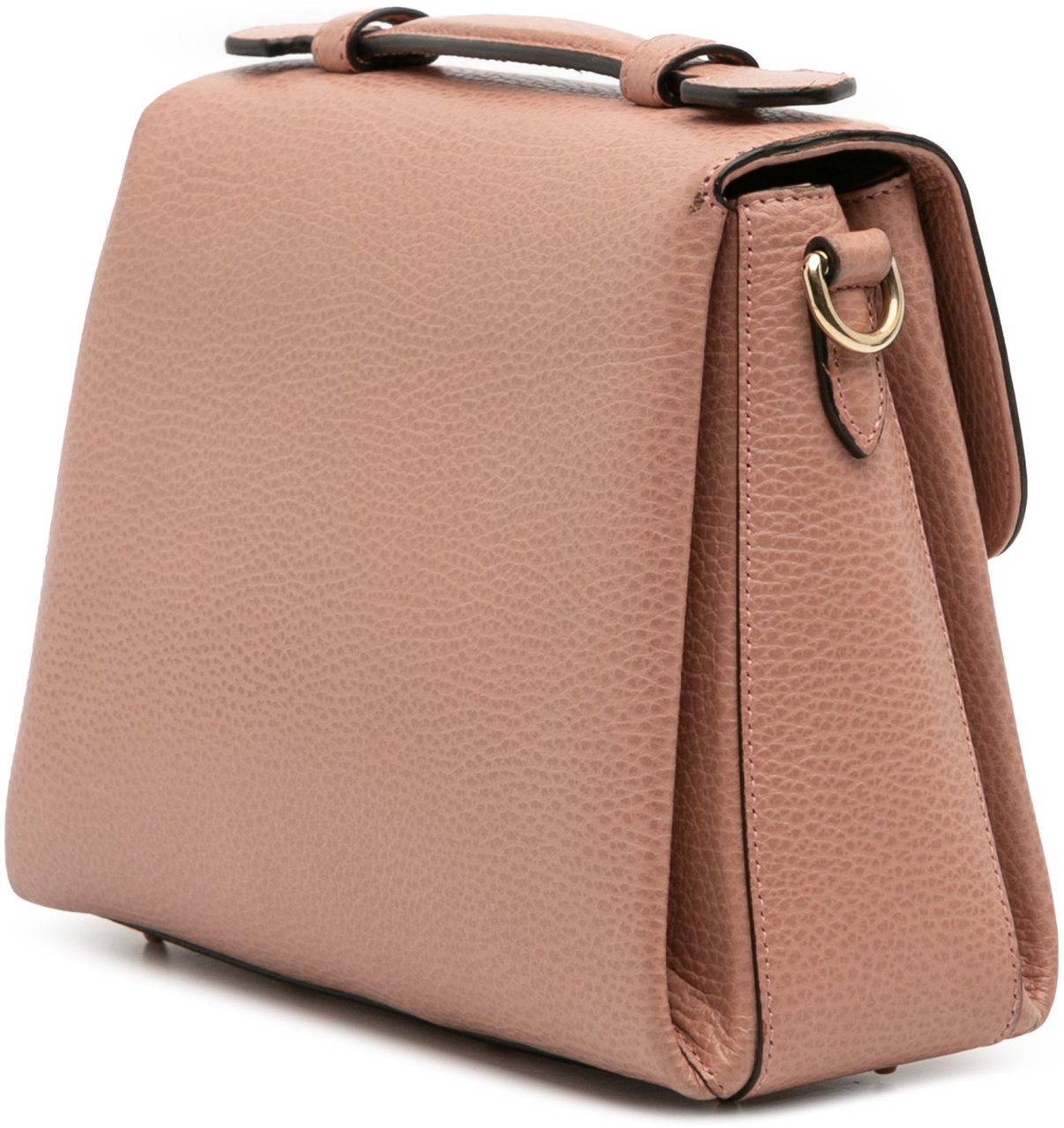 Gucci Small Dollar Calfskin Interlocking G Satchel Roze