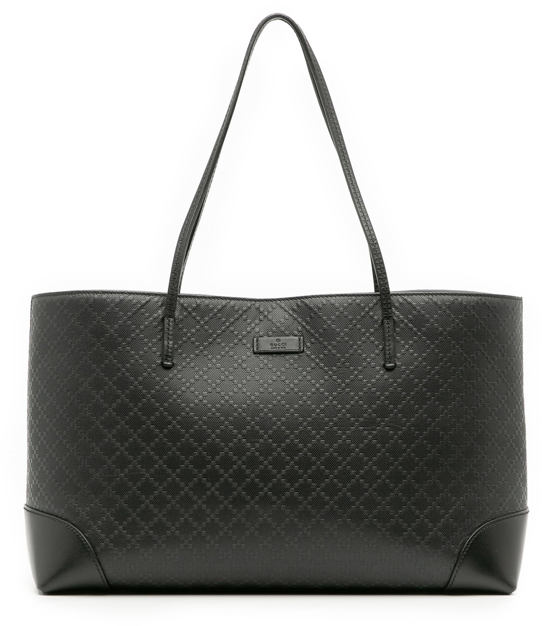 Gucci Leather Diamante Bright Hilary Lux Tote Zwart