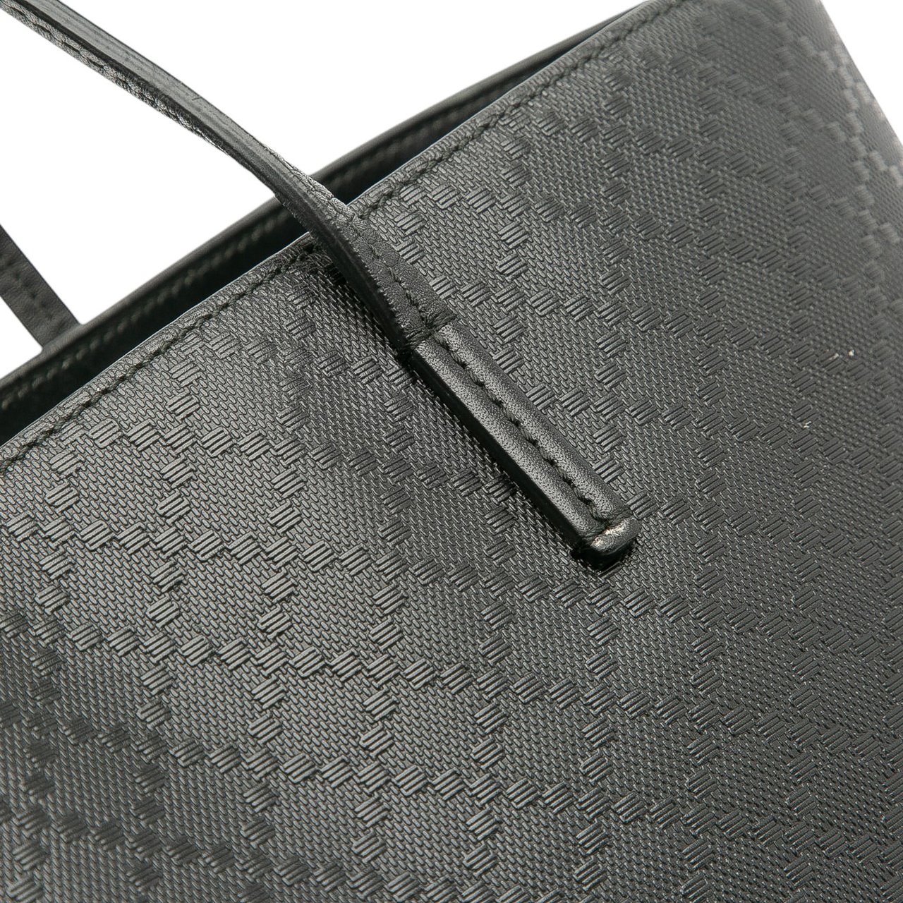 Gucci Leather Diamante Bright Hilary Lux Tote Zwart